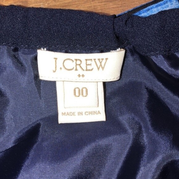 J Crew factory size 00 navy blue boho maxi dress - Picture 6 of 6